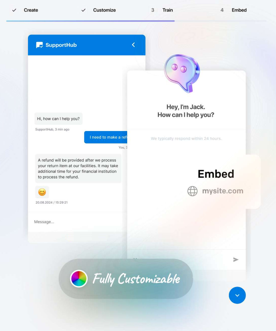 Sofort trainiert, leicht eingebettet